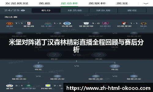 米堡对阵诺丁汉森林精彩直播全程回顾与赛后分析